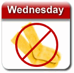 Ban yellow socks on Wednesdays